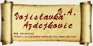 Vojislavka Azdejković vizit kartica